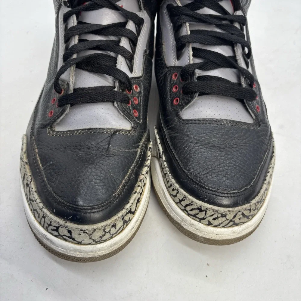 Jordan 3 Retro Black Cement Shoes Mens 11 Lace Up Streetwear Casual y2k (2011)